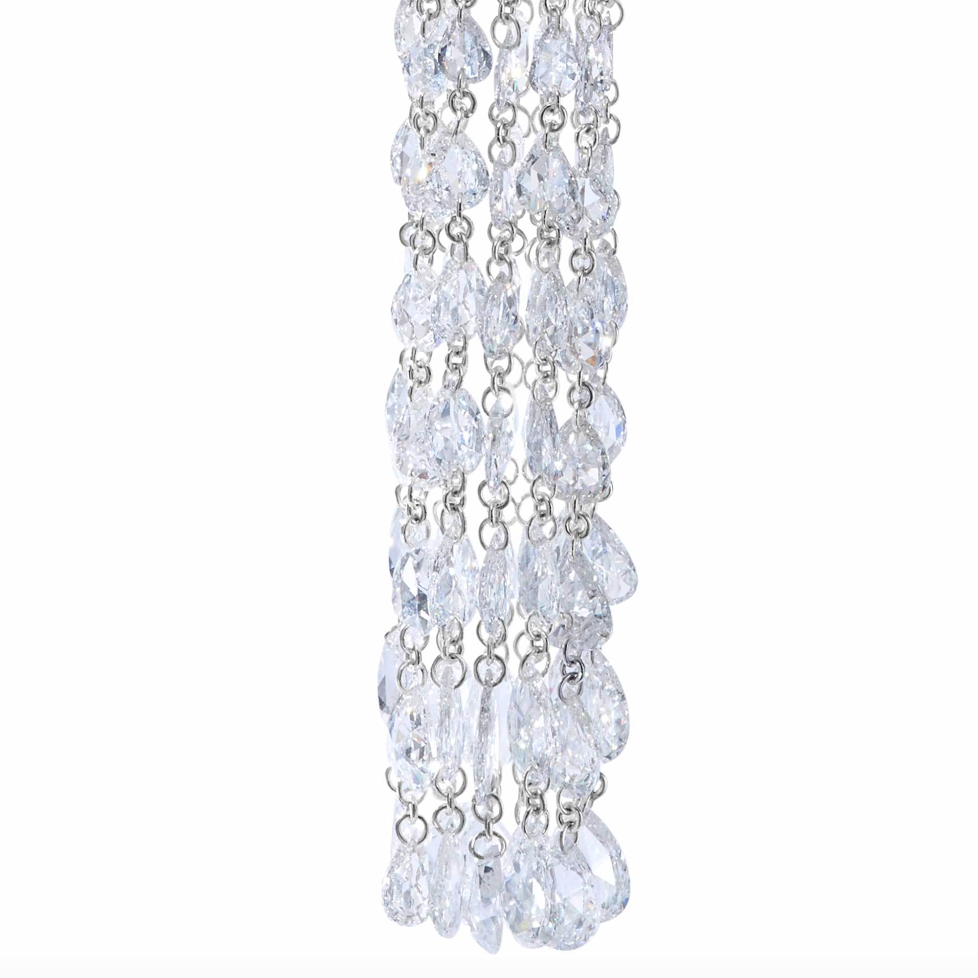 Image of Diamond Tassel Earrings